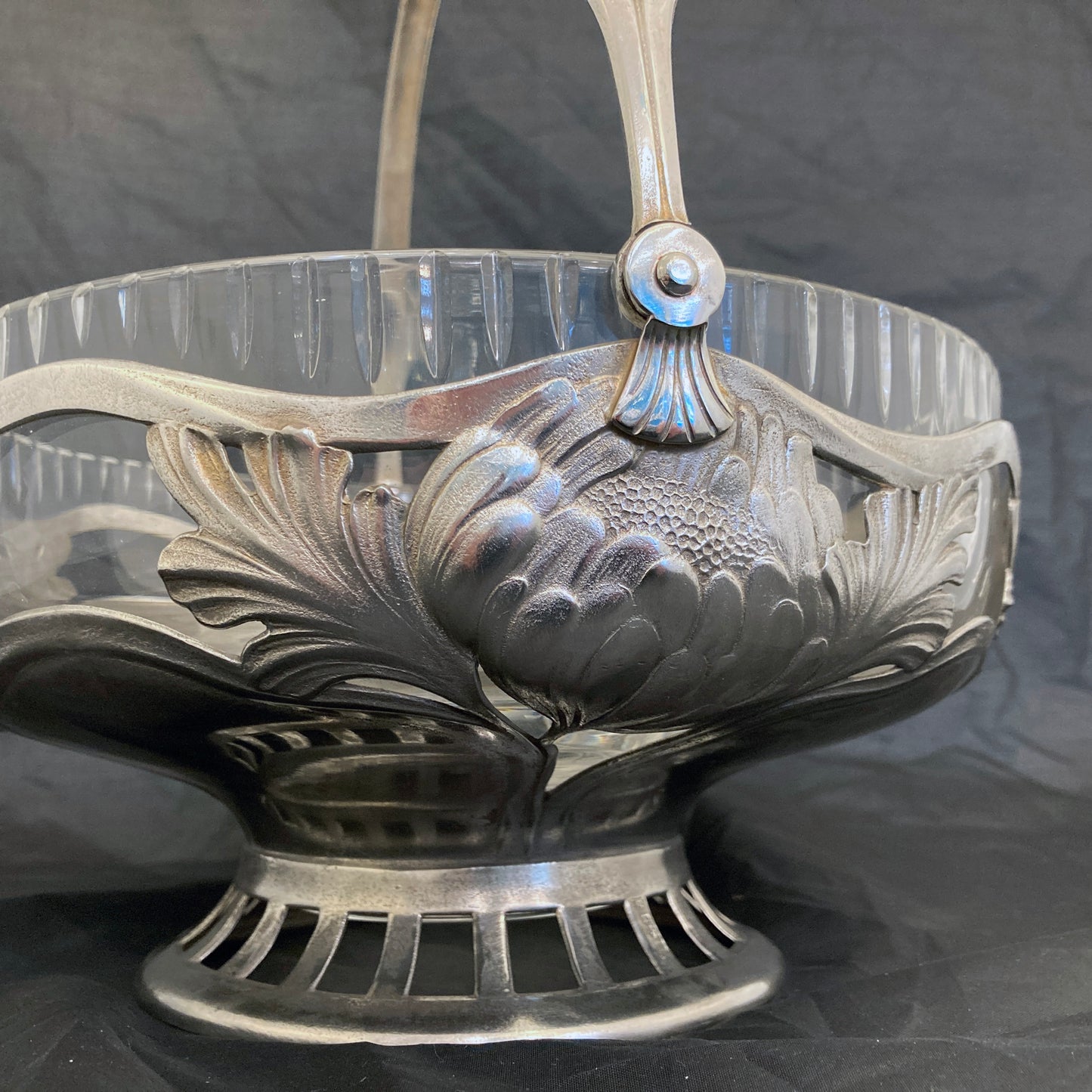 Art Nouveaux WMF fruit bowl silverplated German c.1900