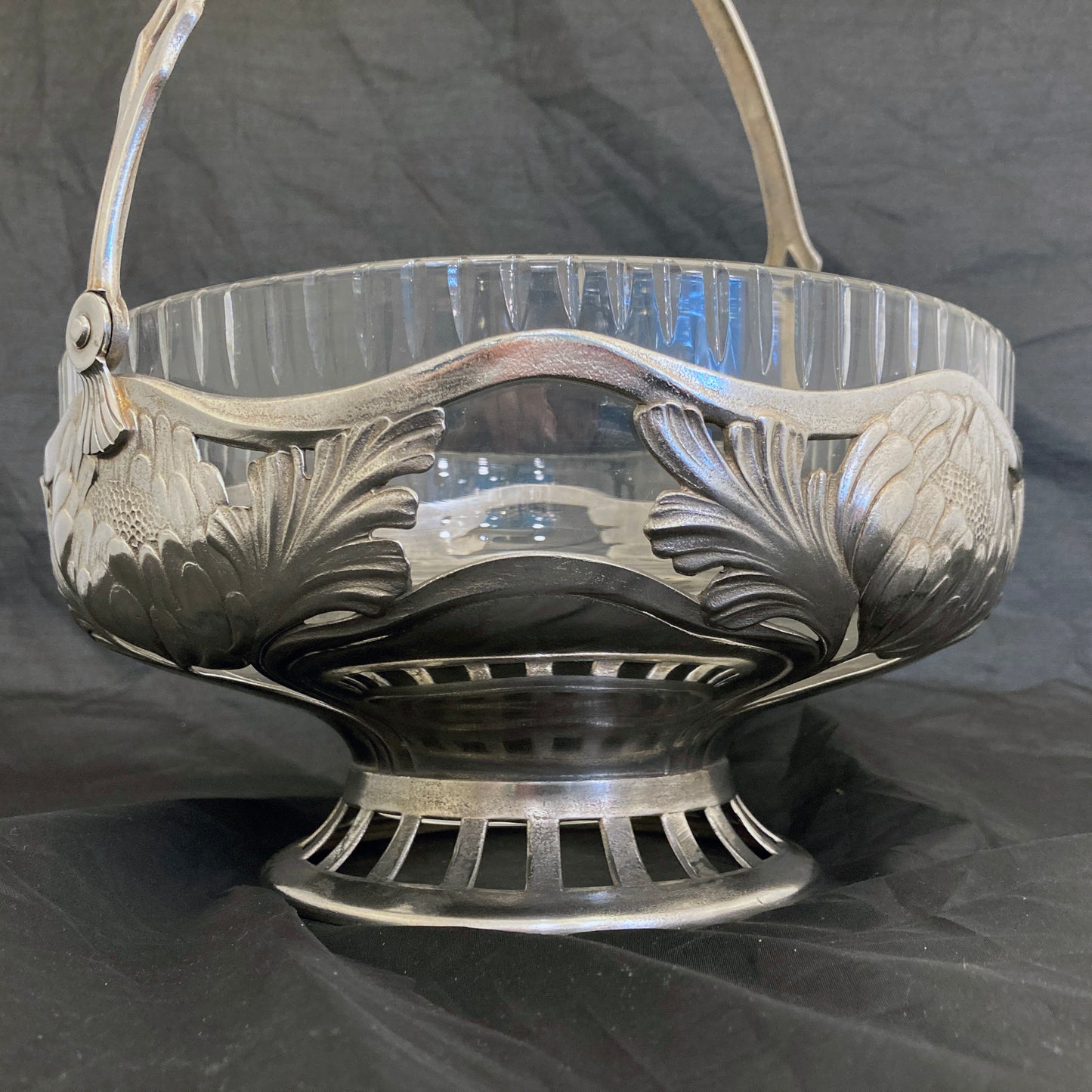 Art Nouveaux WMF fruit bowl silverplated German c.1900