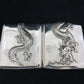 Antique Chinese silver Dragon cigarette case