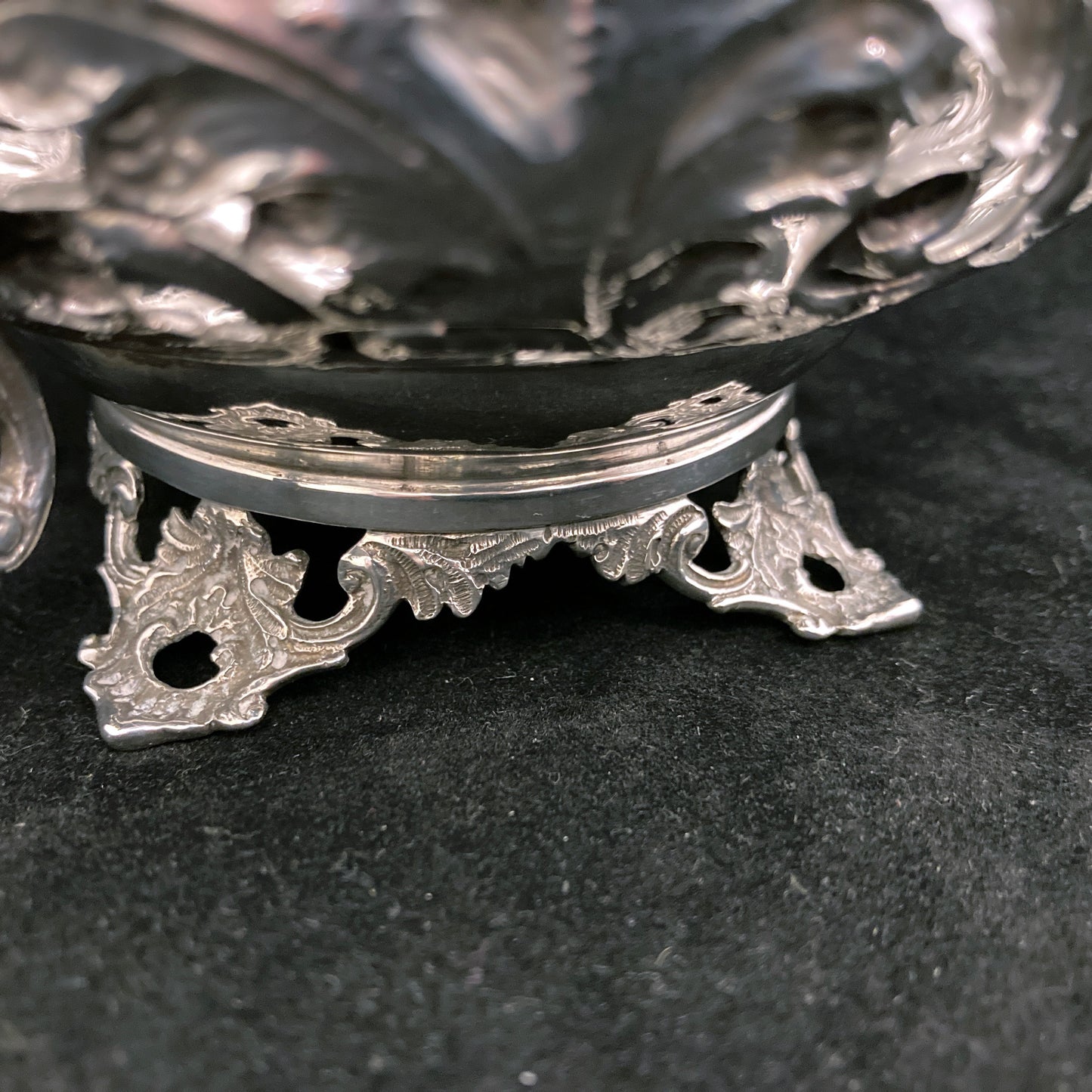 Pierced sterling silver Bon Bon dish