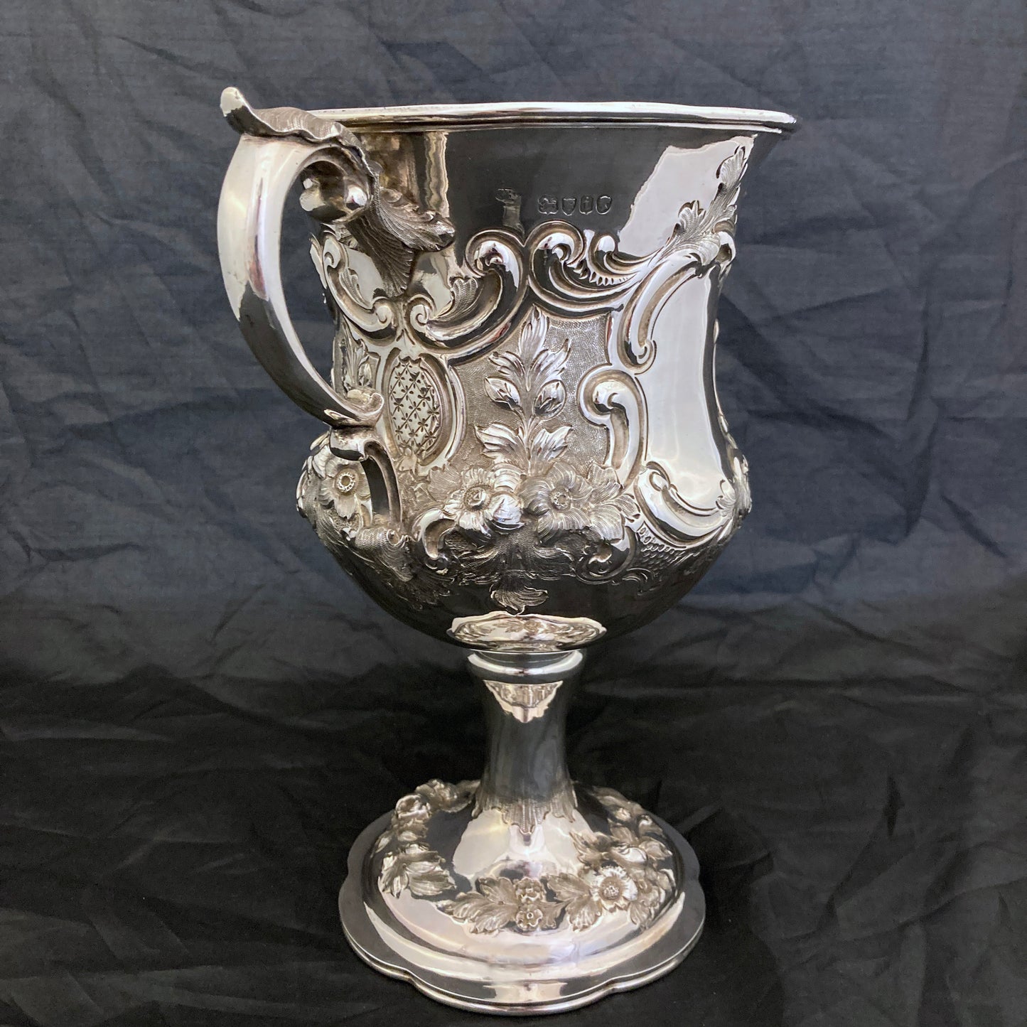 A wonderful sterling silver trophy cup by Charles Boyton