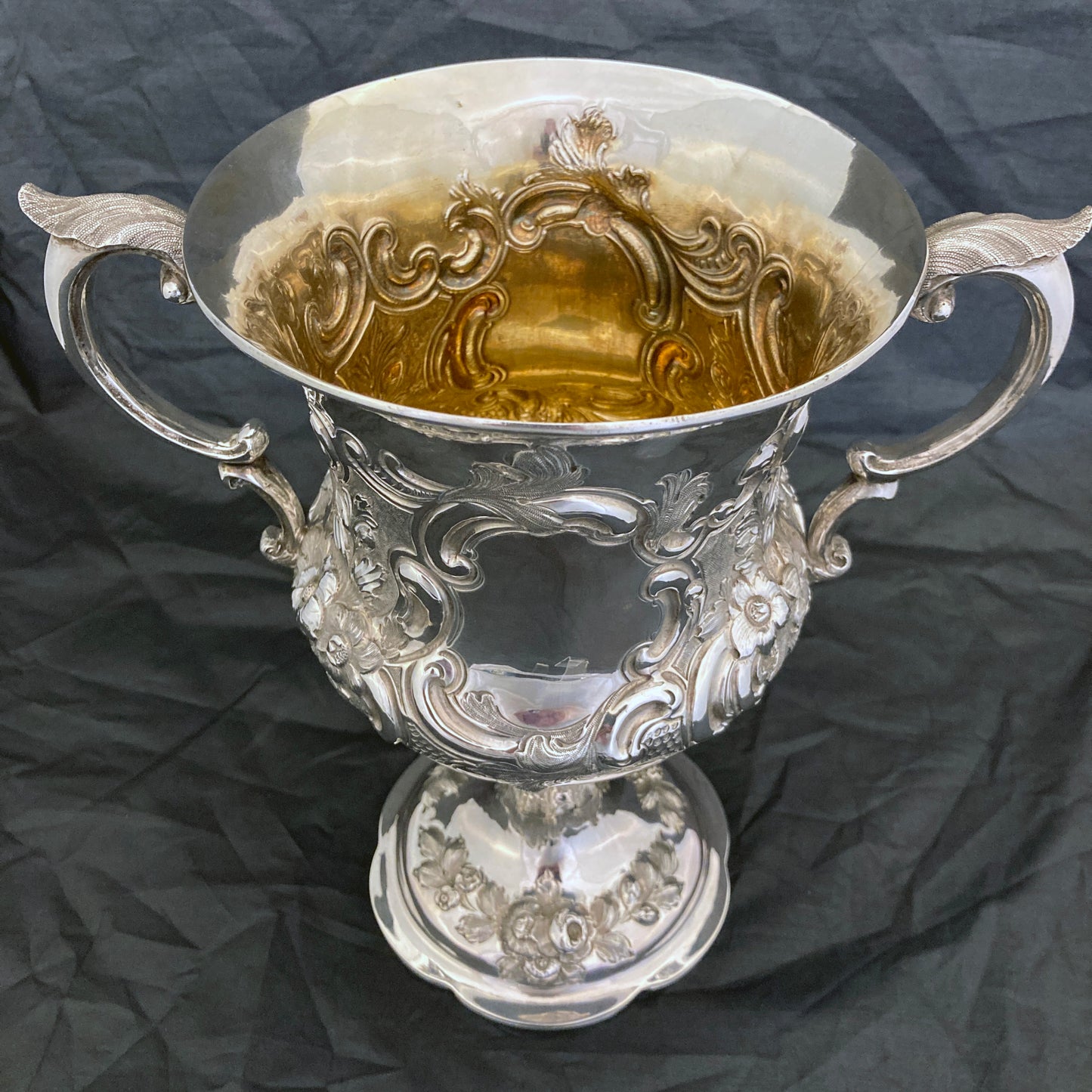 A wonderful sterling silver trophy cup by Charles Boyton