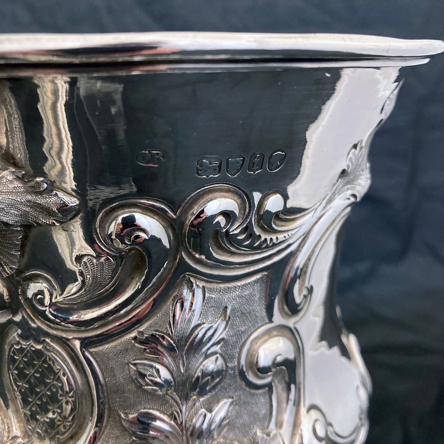A wonderful sterling silver trophy cup by Charles Boyton
