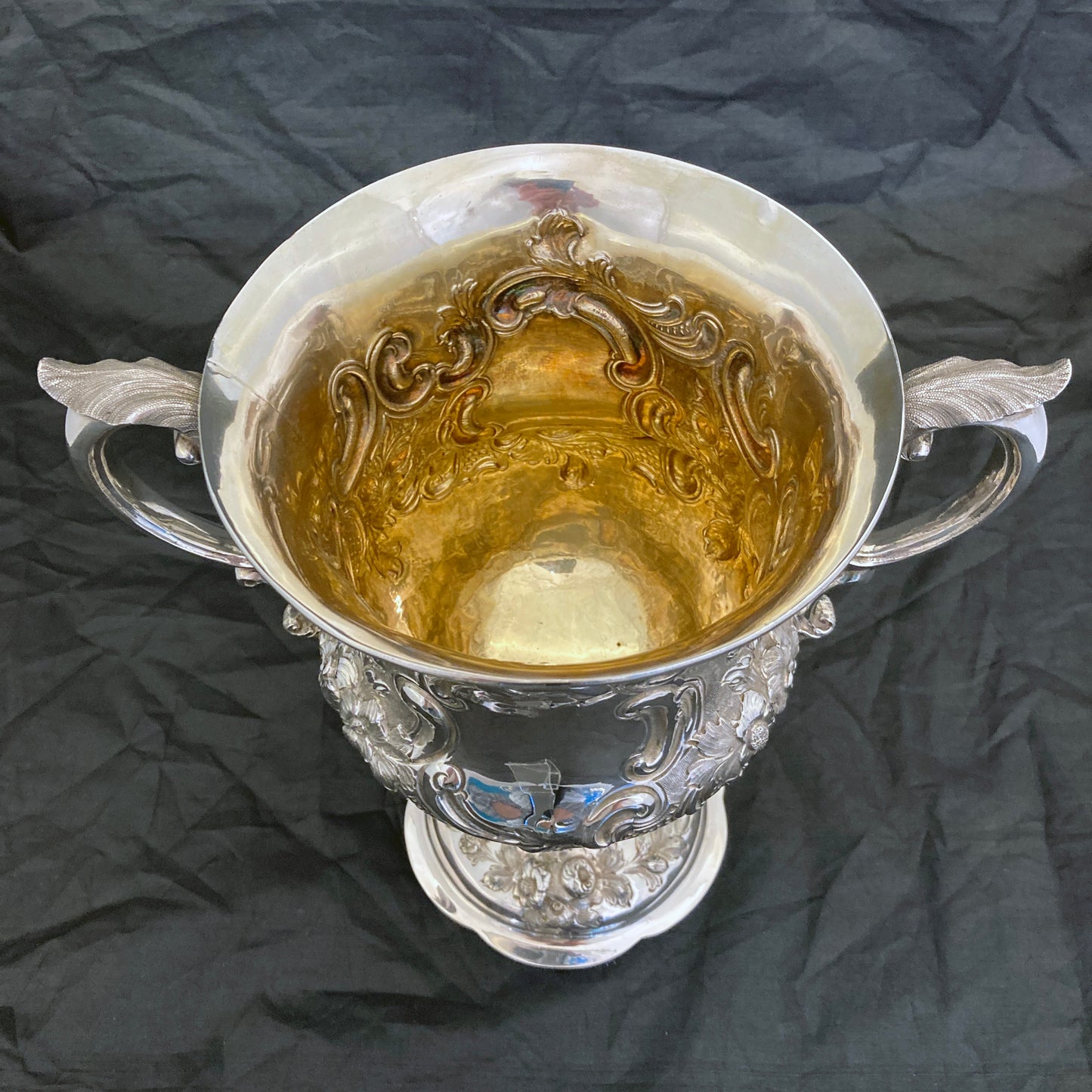 A wonderful sterling silver trophy cup by Charles Boyton