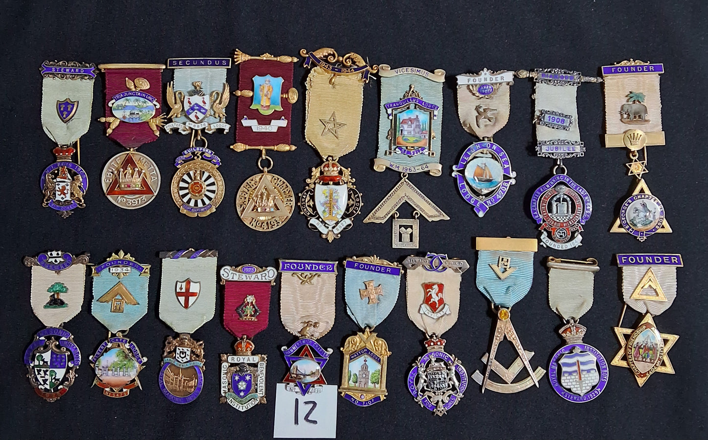 Large Masonic collection of Medals ,Badges ,jewels and paraphernalia