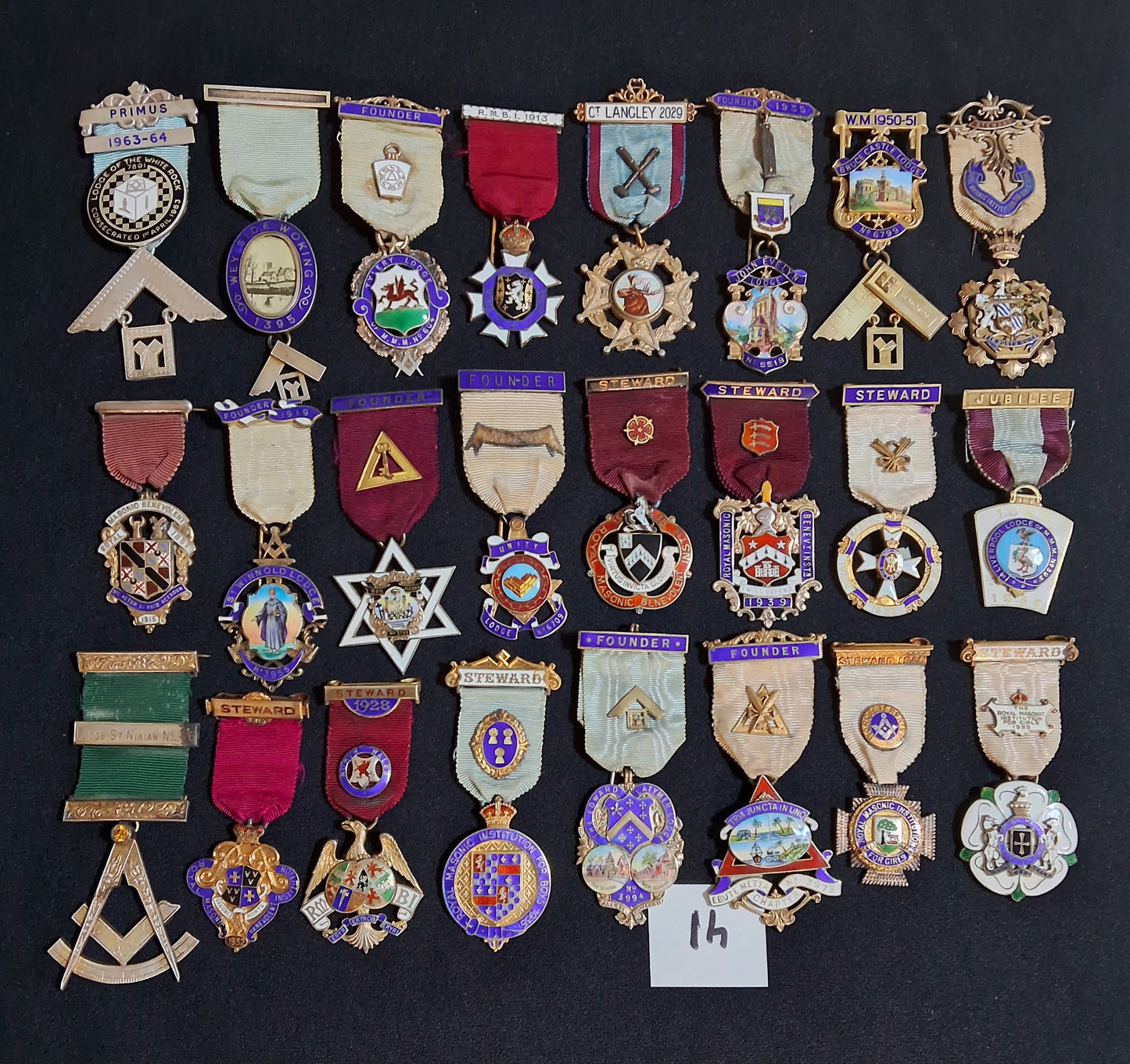 Large Masonic collection of Medals ,Badges ,jewels and paraphernalia