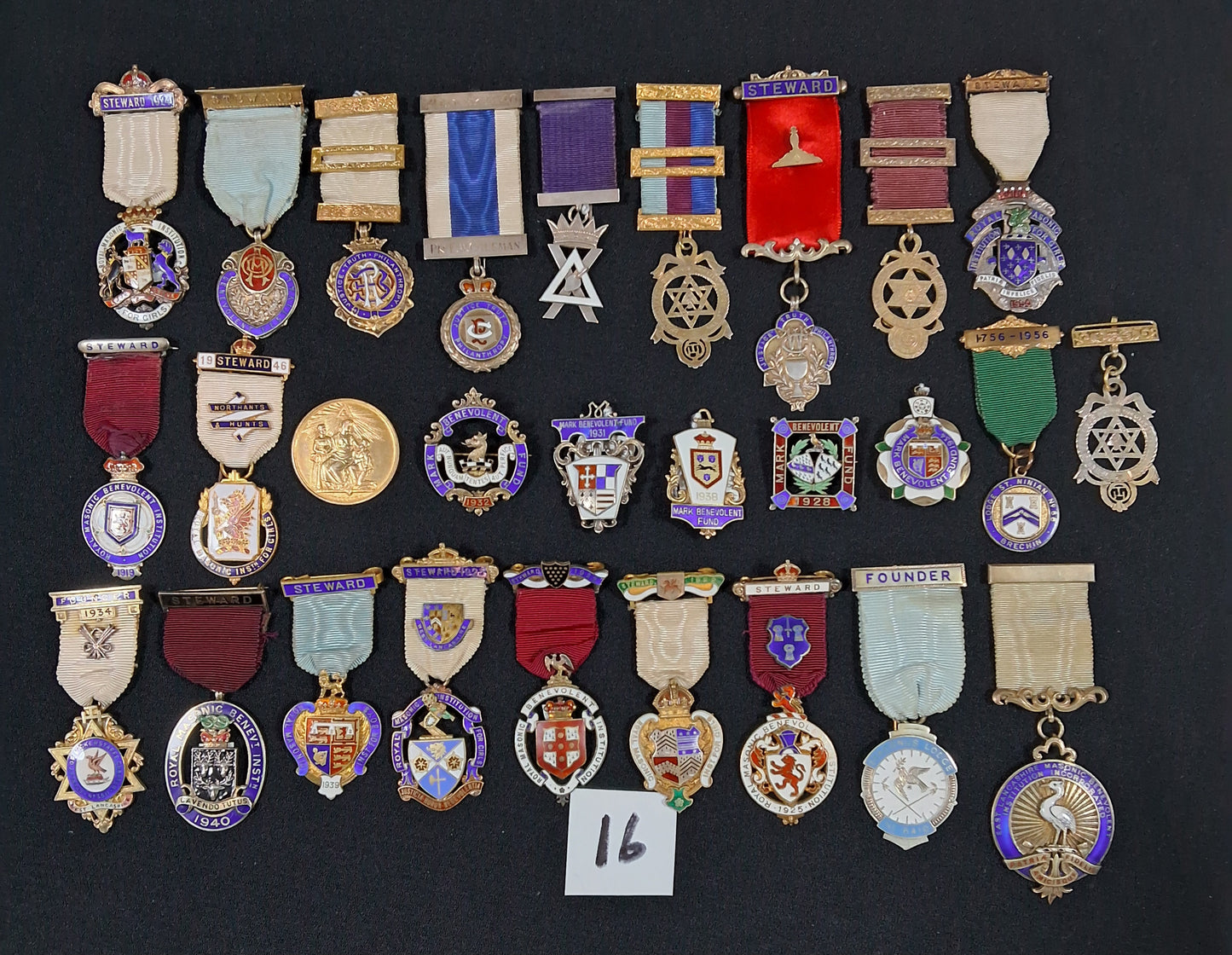 Large Masonic collection of Medals ,Badges ,jewels and paraphernalia