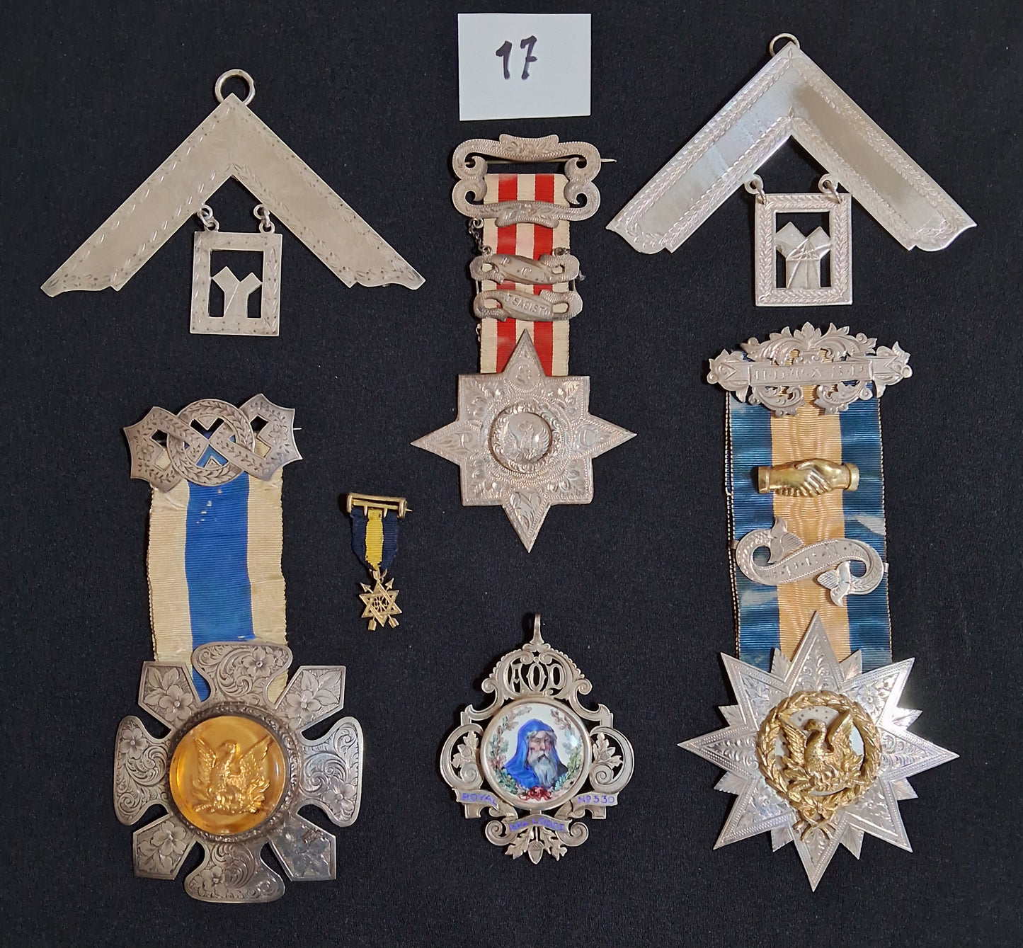 Large Masonic collection of Medals ,Badges ,jewels and paraphernalia