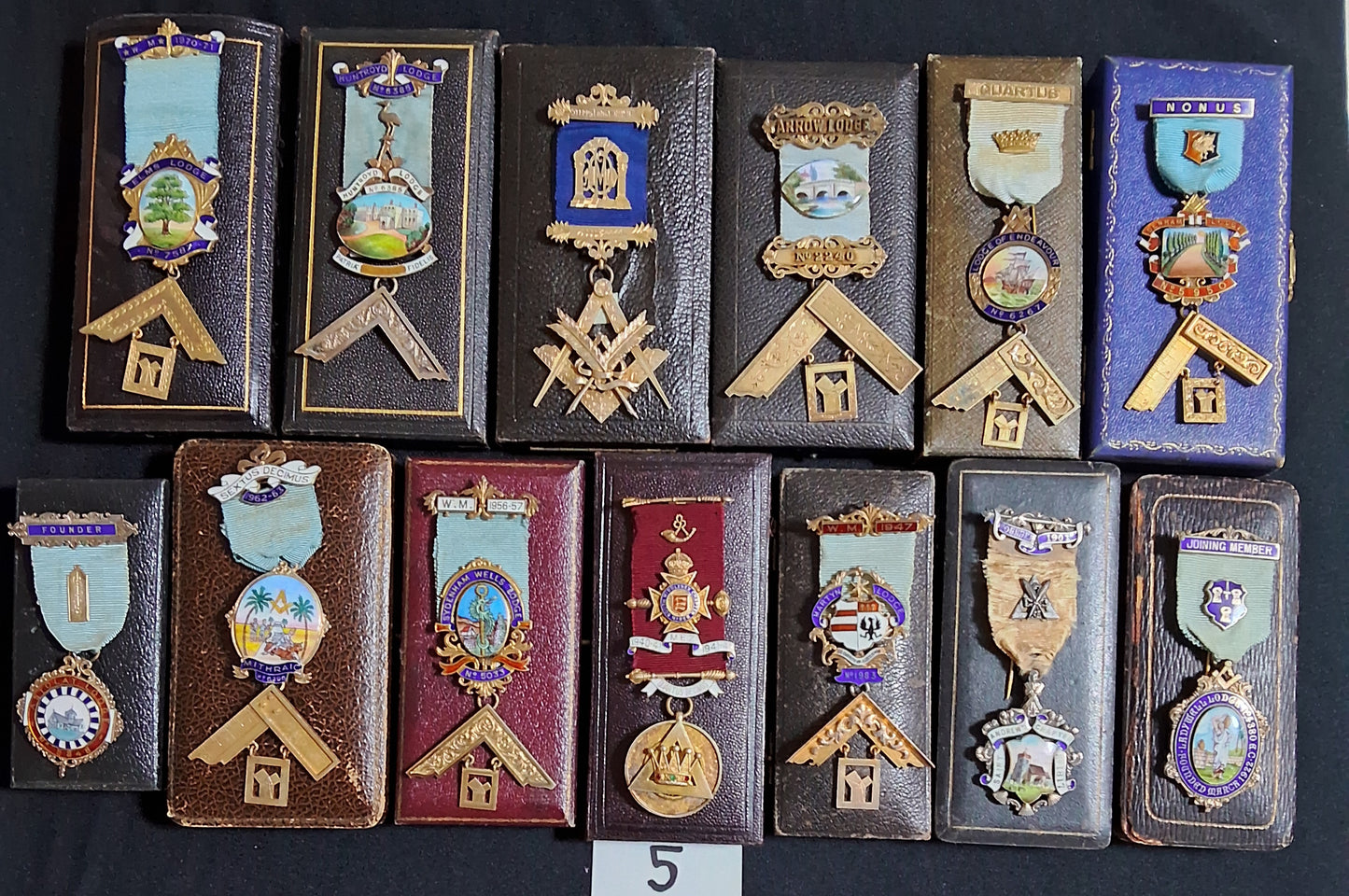 Large Masonic collection of Medals ,Badges ,jewels and paraphernalia