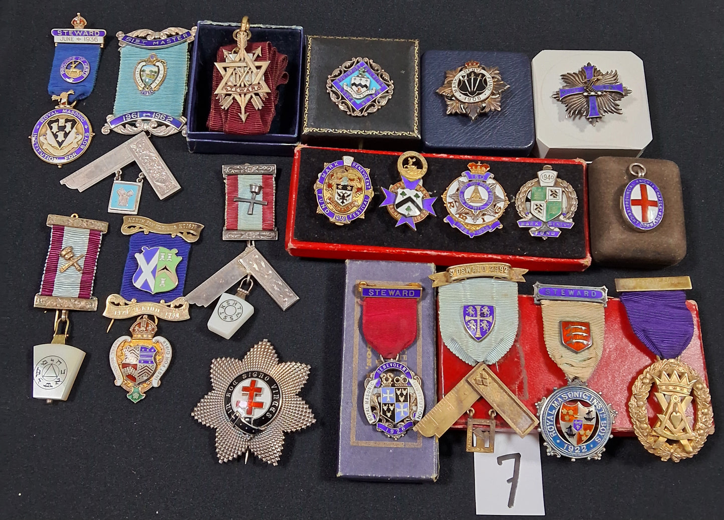 Large Masonic collection of Medals ,Badges ,jewels and paraphernalia