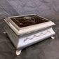Large Solid Silver Pique Inlaid Jewellery Box - William Comyns London 1906
