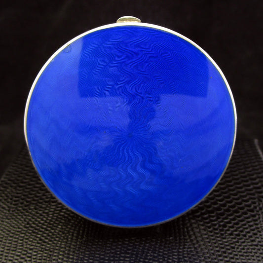An Austrian sterling silver and enamel pillbox.