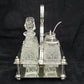 Sterling silver bachelors cruet set.