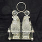 Sterling silver bachelors cruet set.
