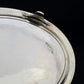 A Georgian oval gadrooned border sterling silver salva / drinks tray.