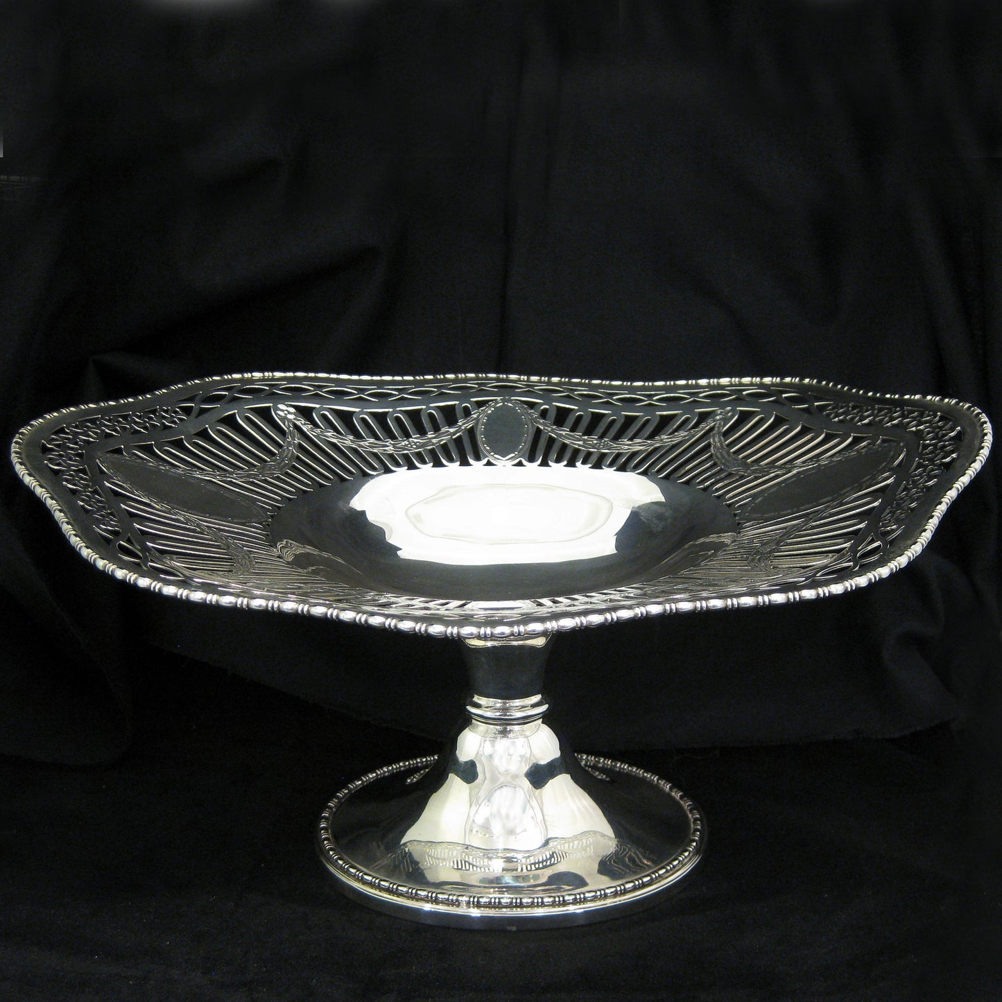 A stunning silver tazza.