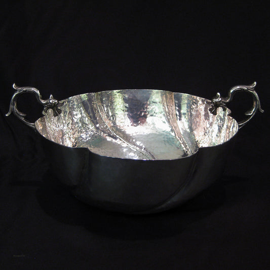 Arts & Crafts hand crafted silver bowl